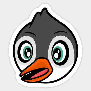 Smiling Penguin Mersey Sticker